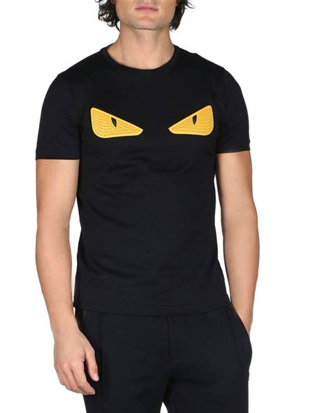 fendi logo shirt eyes|Fendi fiend t shirt.